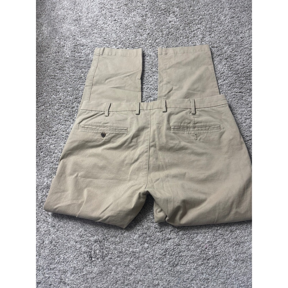 Gap Essential Khaki Slim Fit Pants Mens 38x30 Tan Beige Chino Trousers - Picture 4 of 16